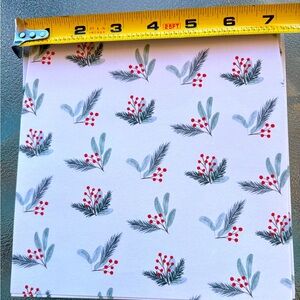 Winter berry card stock. Stationary. Craft paper. 30 pcs. New.